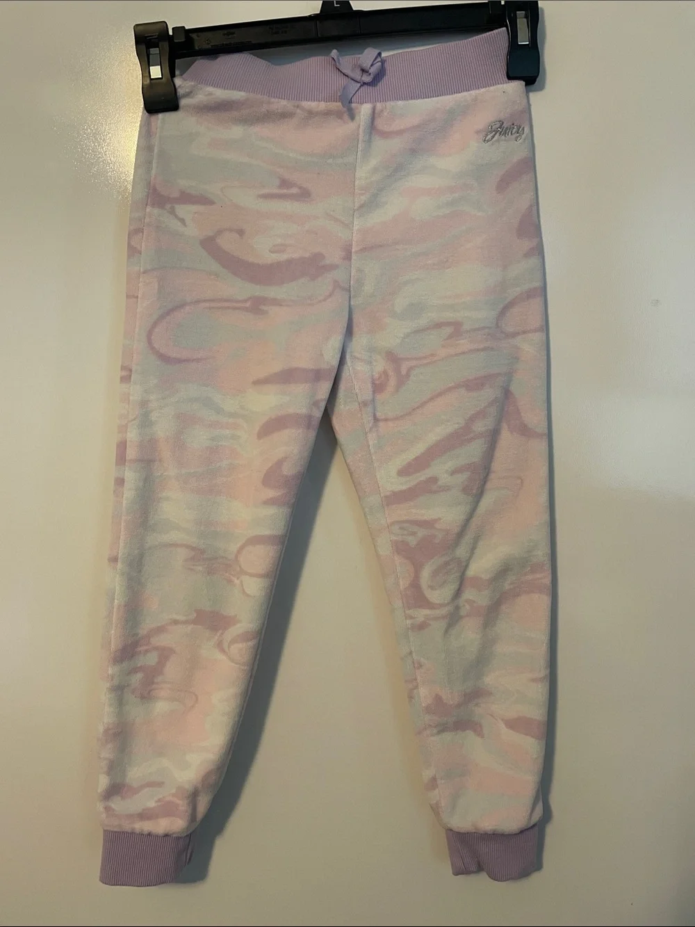 Juicy Couture sweatsuit pink and purple girls size 6